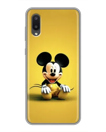 Чохол для Samsung Galaxy M02 (M022) з картинкою «Міккі на жовтому»