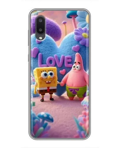 Чохол для Samsung Galaxy M02 (M022) з картинкою «Губка Боб Патрік»