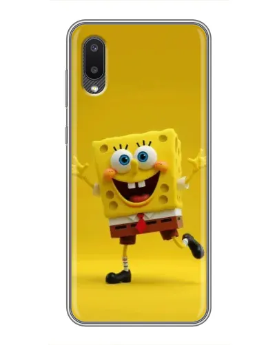 Чехол для Samsung Galaxy M02 (M022) с картинкой «Позитивный Губка Боб»