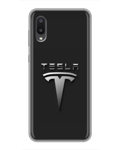 Чехол для Samsung Galaxy M02 (M022) с картинкой «Стальной логотип Tesla» Чехол для Samsung Galaxy M02 (M022) с картинкой «Стальной логотип Tesla»