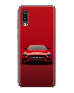 Чохол для Samsung Galaxy M02 (M022) з картинкою «Червоний Mercedes AMG»