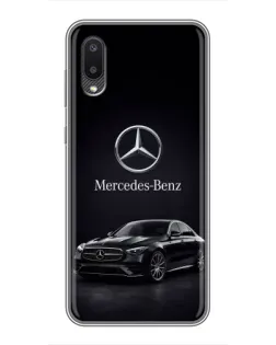 Чехол для Samsung Galaxy M02 (M022) с картинкой «Mercedes — решетка радиатора»