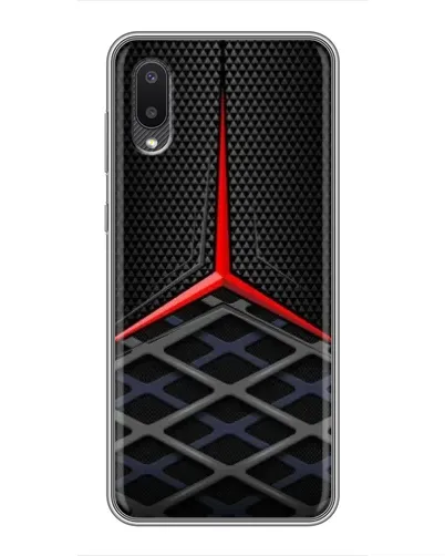 Чехол для Samsung Galaxy M02 (M022) с картинкой «Mercedes Carbon Grid»