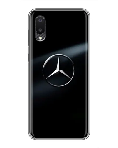 Чехол для Samsung Galaxy M02 (M022) с картинкой «Mercedes на металле»
