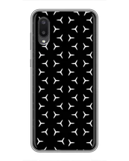 Чехол для Samsung Galaxy M02 (M022) с картинкой «Mercedes паттерн звезд»