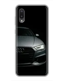 Чехол для Samsung Galaxy M02 (M022) с картинкой «Audi — детализация кузова»
