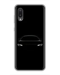 Чехол для Samsung Galaxy M02 (M022) с картинкой «Взгляд Audi в темноте»