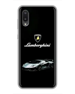 Чохол для Samsung Galaxy M02 (M022) з картинкою «Логотип Lamborghini класика»