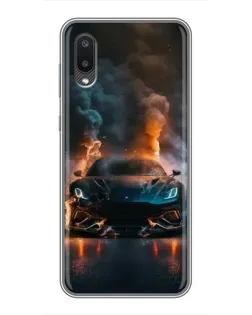 Чохол для Samsung Galaxy M02 (M022) з картинкою «Lamborghini димна естетика»