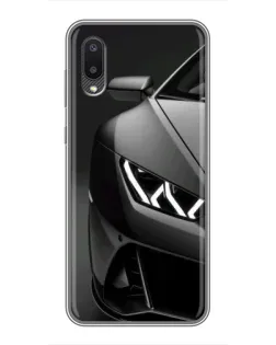 Чохол для Samsung Galaxy M02 (M022) з картинкою «Lamborghini фари деталізація»
