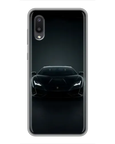 Чохол для Samsung Galaxy M02 (M022) з картинкою «Чорний Lamborghini Aventador»