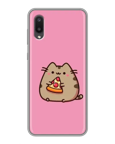 Чохол для Samsung Galaxy M02 (M022) з картинкою «Пушин із піцою»