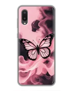 Чохол для Samsung Galaxy M02 (M022) з картинкою «Метелик у диму»