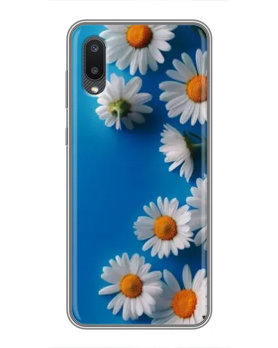Чехол для Samsung Galaxy M02 (M022) с картинкой «Белоснежные маргаритки»