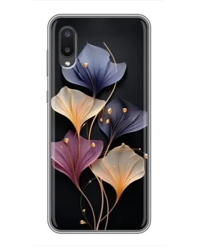 Чехол для Samsung Galaxy M02 (M022) с картинкой «Лиловые цветы грации»
