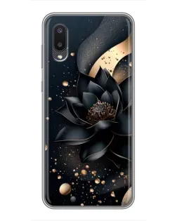 Чехол для Samsung Galaxy M02 (M022) с картинкой «Черный лотос»