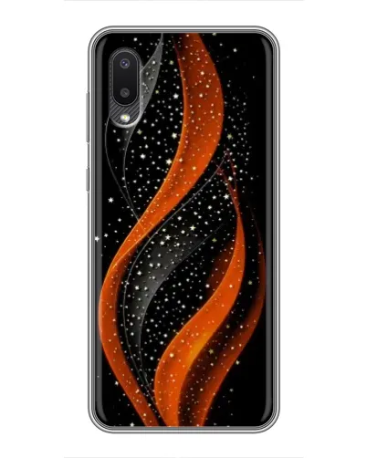 Чехол для Samsung Galaxy M02 (M022) с картинкой «Огненная звездная волна»