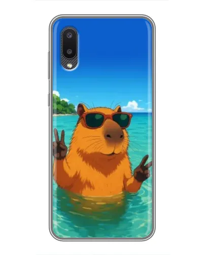 Чехол для Samsung Galaxy M02 (M022) с картинкой «Морская капибара» Чехол для Samsung Galaxy M02 (M022) с картинкой «Морская капибара»