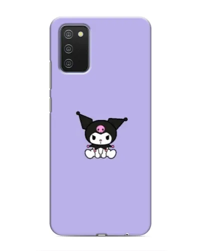 Чехол для Samsung Galaxy M02s с картинкой «Kuromi — фиолетовый минимализм»