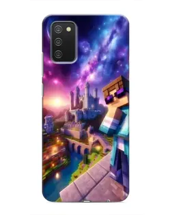 Чехол для Samsung Galaxy M02s с картинкой «Стив и космос»