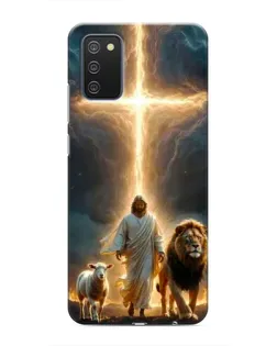 Чехол для Samsung Galaxy M02s с картинкой «Лев Иуды и Свет»