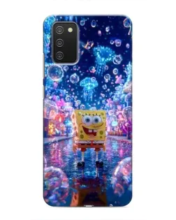 Чехол для Samsung Galaxy M02s с картинкой «Неоновый океан»