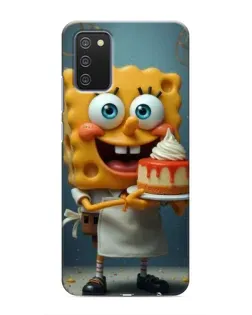 Чехол для Samsung Galaxy M02s с картинкой «Повар Спанч Боб»
