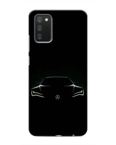 Чехол для Samsung Galaxy M02s с картинкой «Mercedes — силуэт авто» Чехол для Samsung Galaxy M02s с картинкой «Mercedes — силуэт авто»