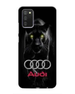 Чехол для Samsung Galaxy M02s с картинкой «Пантера и Audi»