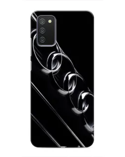Чехол для Samsung Galaxy M02s с картинкой «Audi — абстрактные кольца»