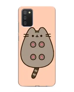 Чехол для Samsung Galaxy M02s с картинкой «Пушин пузиком кверху»