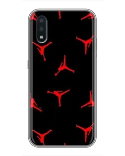 Чехол для Samsung Galaxy M10 (M105) с картинкой «Jordan Red Pattern»