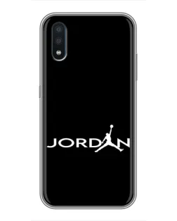 Чехол для Samsung Galaxy M10 (M105) с картинкой «Jordan White Logo»