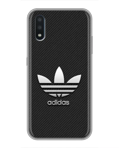 Чохол для Samsung Galaxy M10 (M105) з картинкою «Adidas Карбонова текстура»