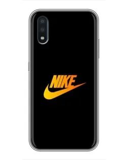 Чехол для Samsung Galaxy M10 (M105) с картинкой «Золотой логотип Nike»