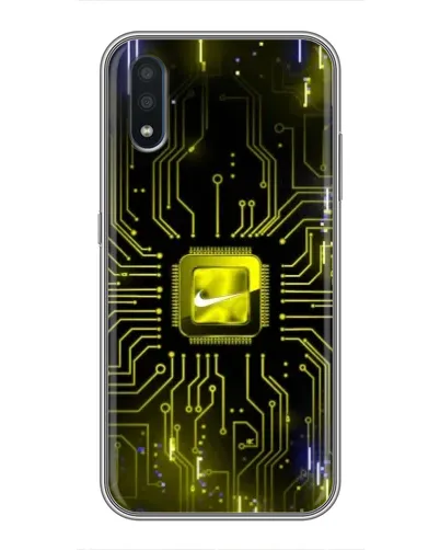 Чохол для Samsung Galaxy M10 (M105) з картинкою «Nike — золота іскра» Чохол для Samsung Galaxy M10 (M105) з картинкою «Nike — золота іскра»