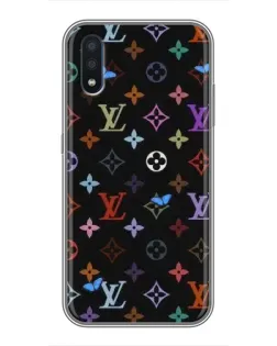 Чохол для Samsung Galaxy M10 (M105) з картинкою «Кольорова монограма LV»