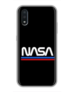 Чохол для Samsung Galaxy M10 (M105) з картинкою «NASA — класика Red Blue»