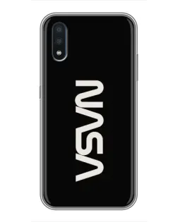 Чохол для Samsung Galaxy M10 (M105) з картинкою «NASA — вертикальний логотип»