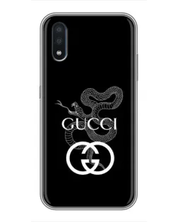 Чохол для Samsung Galaxy M10 (M105) з картинкою «Gucci — срібна змія»