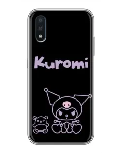 Чохол для Samsung Galaxy M10 (M105) з картинкою «Kuromi — чорний мінімалізм»