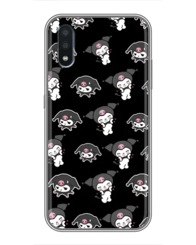 Чехол для Samsung Galaxy M10 (M105) с картинкой «Черный паттерн Kuromi»