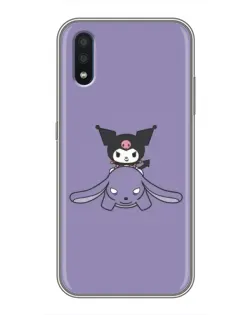 Чохол для Samsung Galaxy M10 (M105) з картинкою «Kuromi на ліловому фоні»