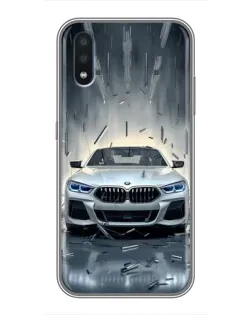 Чохол для Samsung Galaxy M10 (M105) з картинкою «BMW у світлі фар»