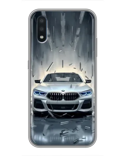 Чохол для Samsung Galaxy M10 (M105) з картинкою «BMW у світлі фар»