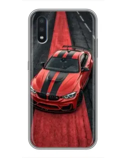 Чохол для Samsung Galaxy M10 (M105) з картинкою «BMW на червоній доріжці»