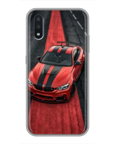 Чохол для Samsung Galaxy M10 (M105) з картинкою «BMW на червоній доріжці»