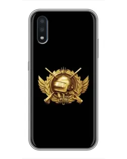 Чохол для Samsung Galaxy M10 (M105) з картинкою «PUBG — помаранчевий градієнт»
