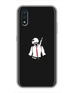 Чохол для Samsung Galaxy M10 (M105) з картинкою «PUBG — силует воїна»