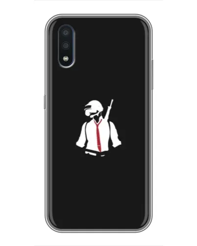 Чохол для Samsung Galaxy M10 (M105) з картинкою «PUBG — силует воїна»